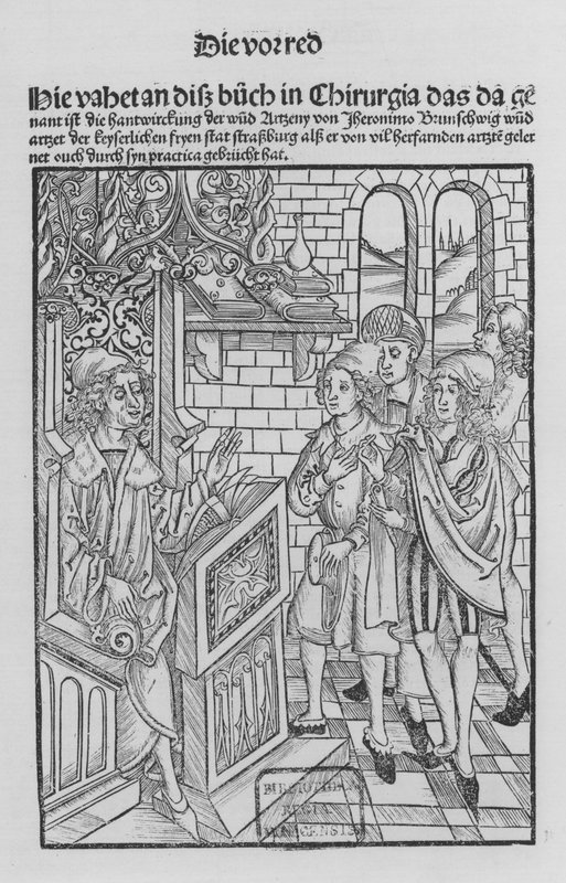 Kniha Cirurgia od Hieronyma Brunschwiga (litho) od (after) German School