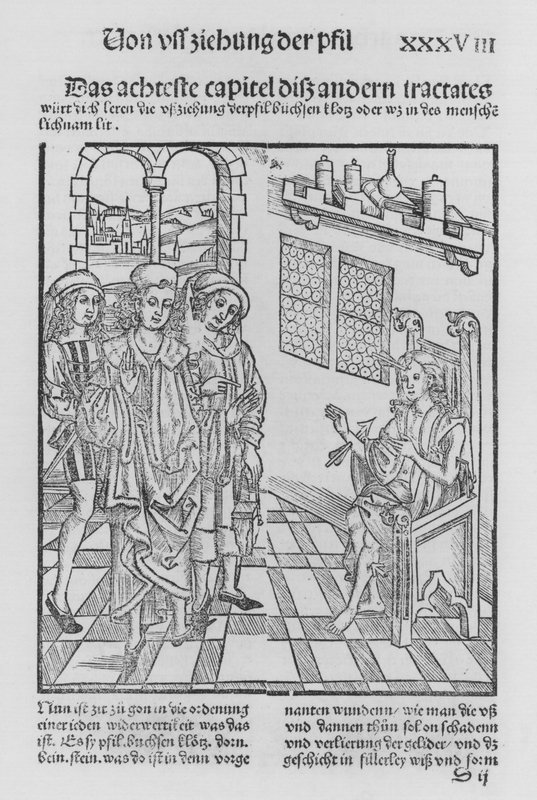 Kniha Cirurgia od Hieronyma Brunschwiga (litho) od (after) German School