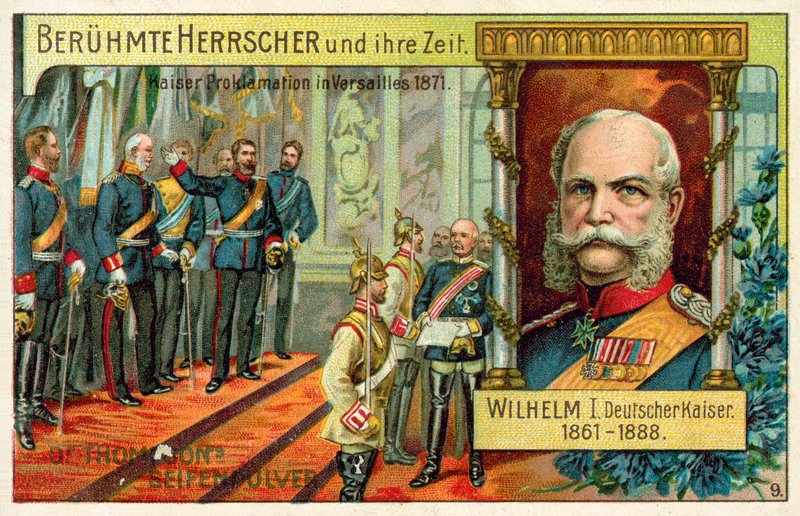 Wilhelm I. prohlásil německým císařem ve Versailles od (after) German School
