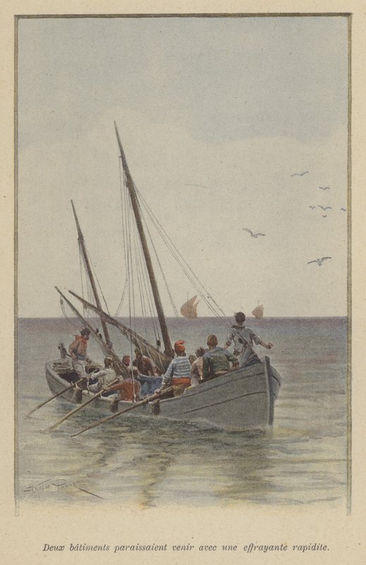 Dvě lodě se přiblížily děsivou rychlostí (barva litho) od (after) Paris