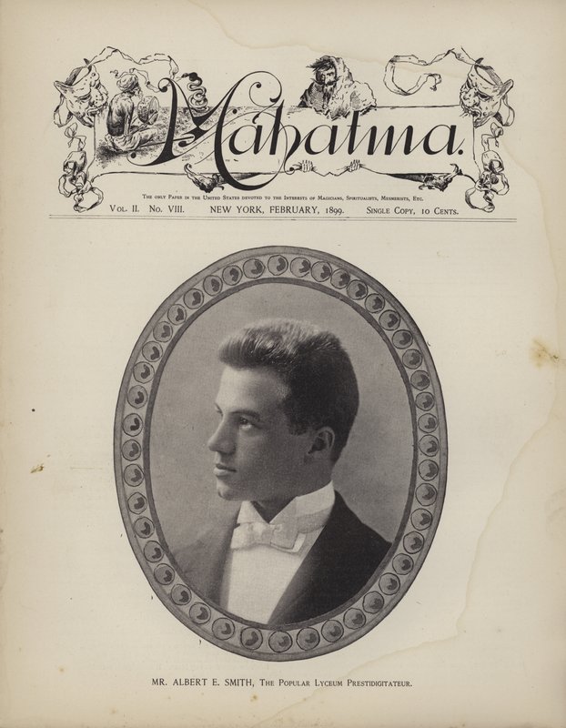 Albert E Smith, The Popular Lyceum Prestidigitateur od American School
