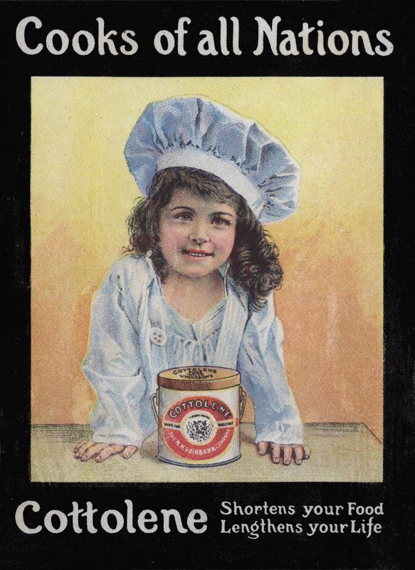 Ilustrace na obálce brožury Cooks Of All Nations z produkce Cottolene od American School