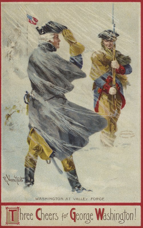 George Washington ve Valley Forge od American School