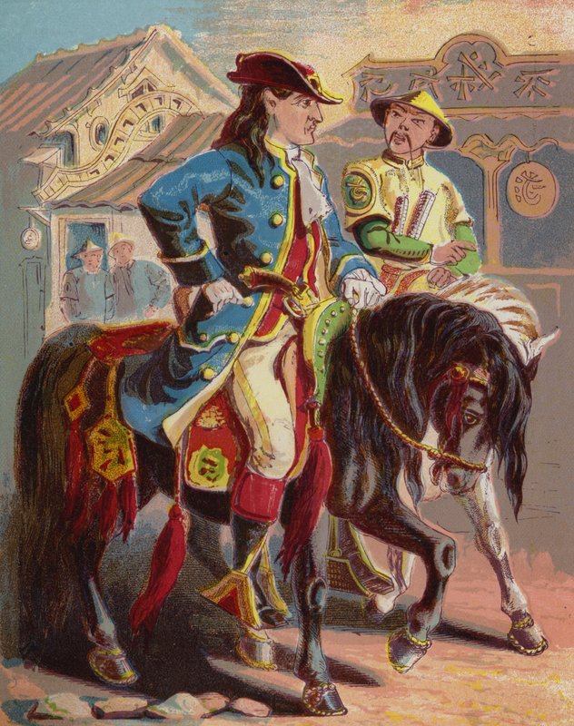 Ilustrace pro Robinsona Crusoe od American School