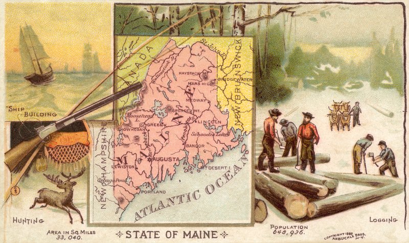 Maine, USA od American School