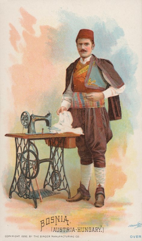 Šicí stroj, Bosna, Rakousko-Uhersko od American School