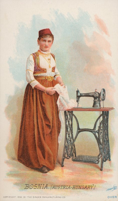 Šicí stroj, Bosna, Rakousko-Uhersko od American School