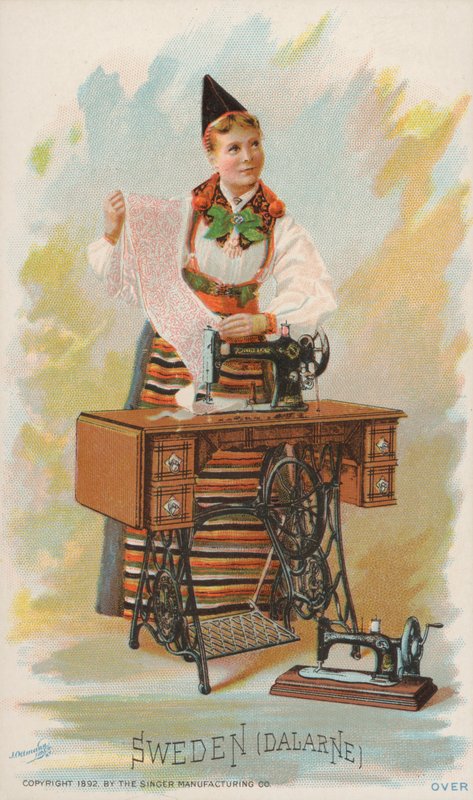 Šicí stroj, Švédsko, Dalarne od American School