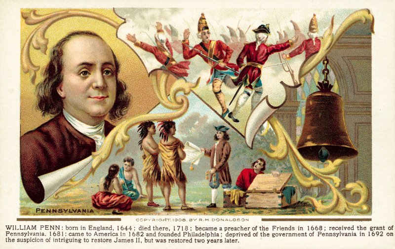 William Penn, Pensylvánie od American School