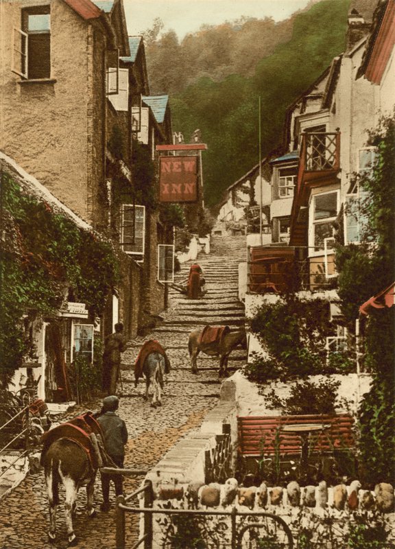 Clovelly, High Street od English Photographer