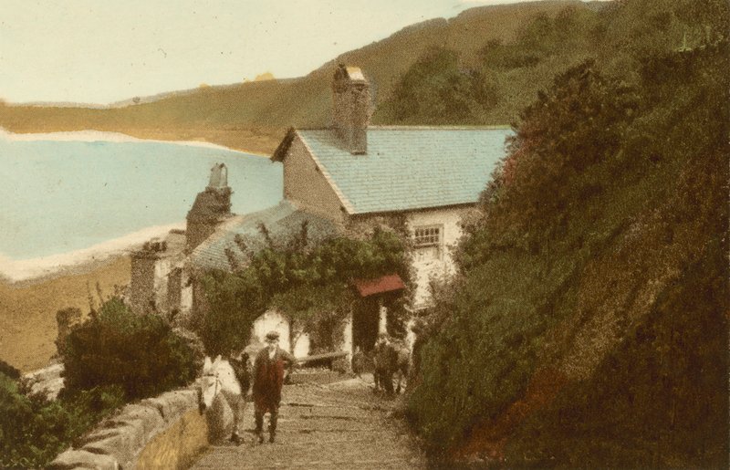 Clovelly, Rose Cottage od English Photographer