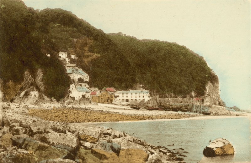 Clovelly z pláže od English Photographer