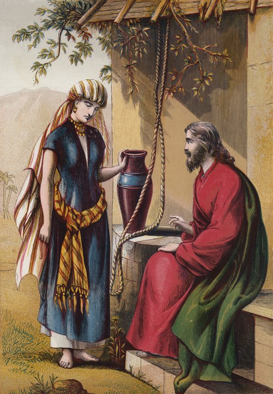 Kristus a žena Samaří od English School