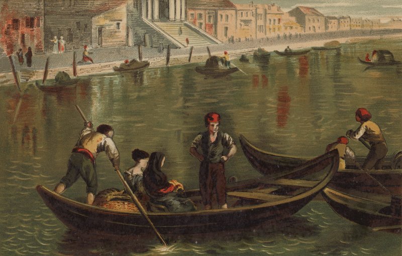 Gondola na Canal Grande, Benátky od English School