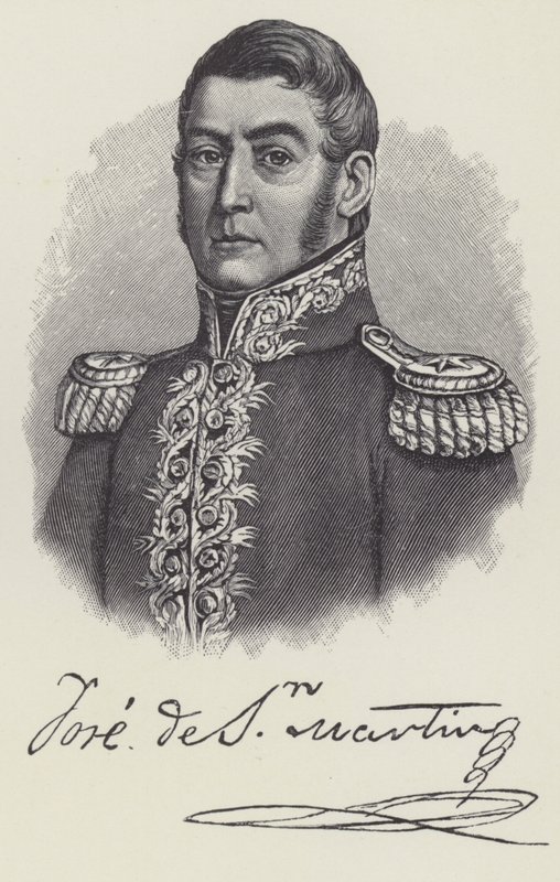 Jose de San Martin, argentinský generál od English School