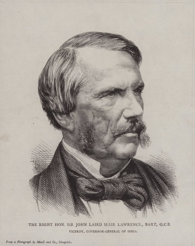 Sir John Laird Mair Lawrence, místokrál a generální guvernér Indie od English School