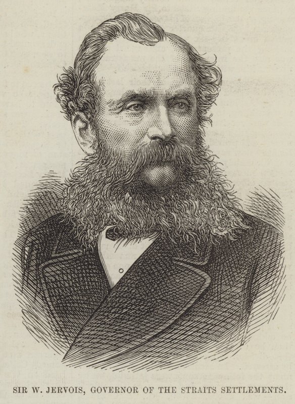 Sir W Jervois, guvernér Straits Settlements od English School