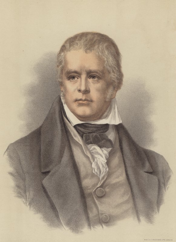 Sir Walter Scott , skotský romanopisec a básník od English School