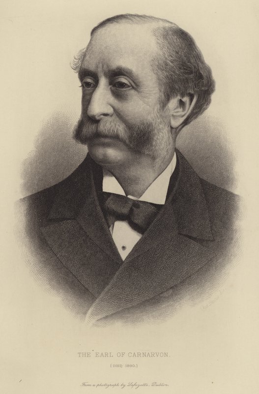 Hrabě z Carnarvon, zemřel 1890 od English School