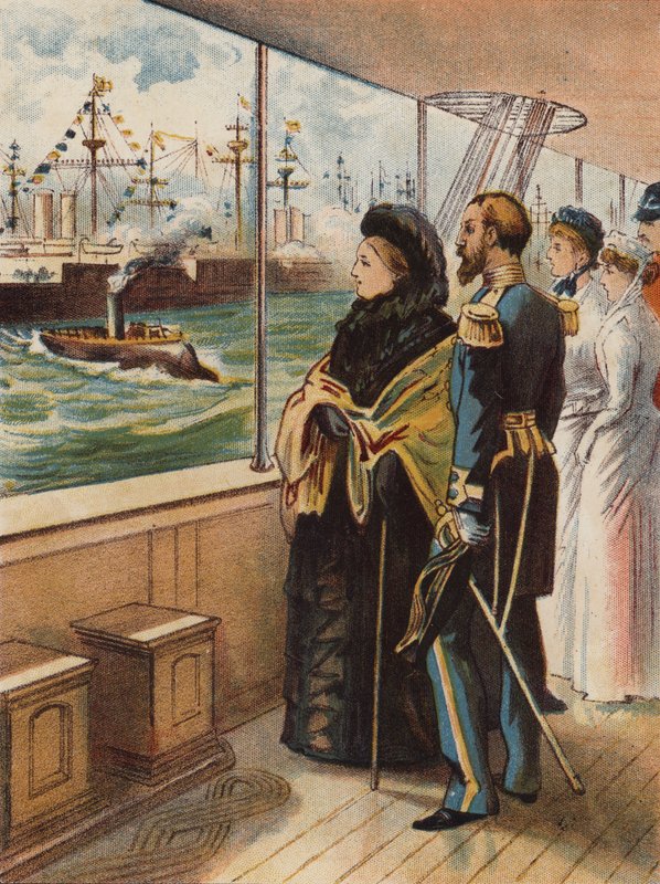 Jubilejní námořní recenze v Spithead, 1897 od English School