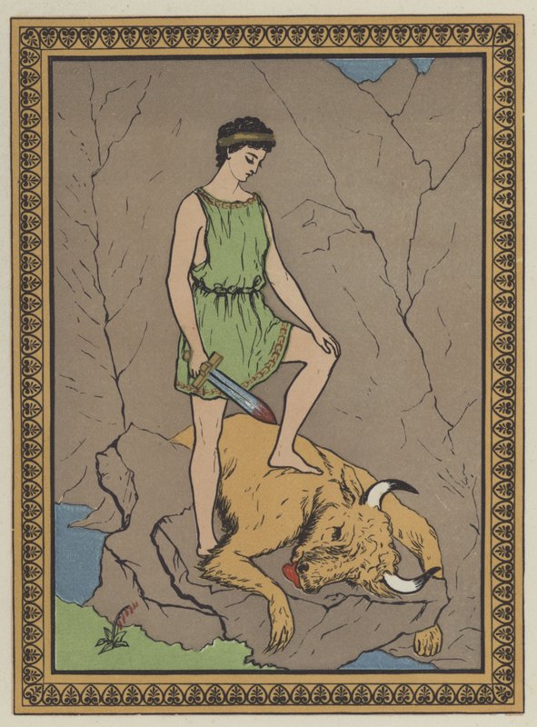 Theseus a býk od English School