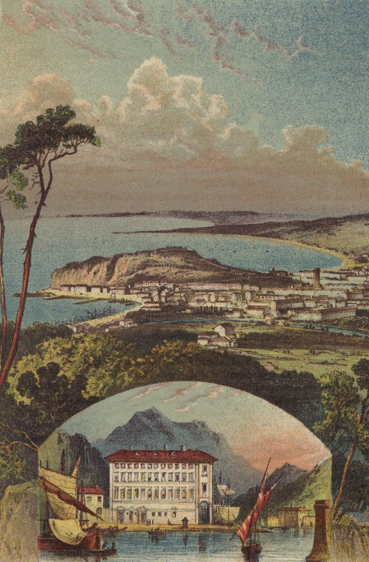 Pohled na Nice, Dům, ve kterém se narodil Garibaldi v Nice od English School
