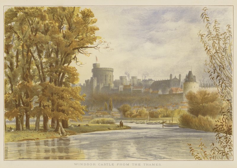 Hrad Windsor z Temže od English School