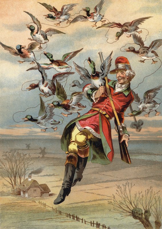 Ilustrace pro Dobrodružství barona Munchausena od European School