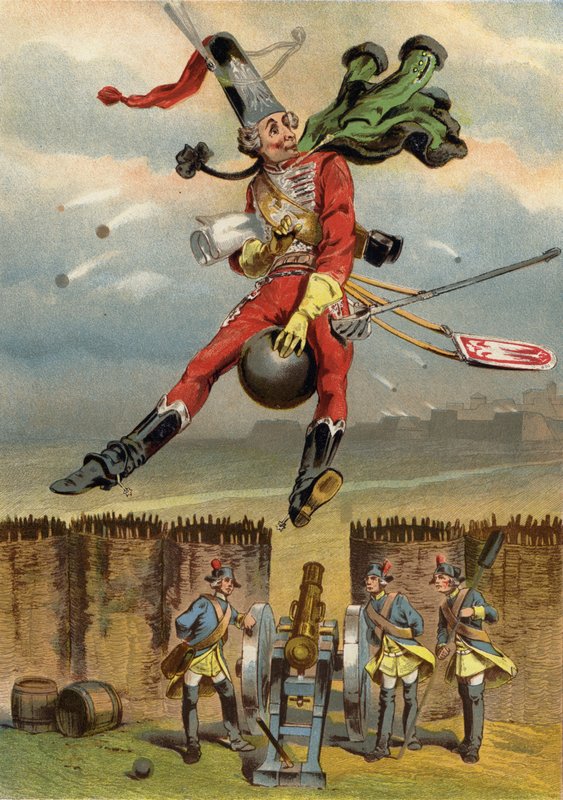 Ilustrace pro Dobrodružství barona Munchausena od European School