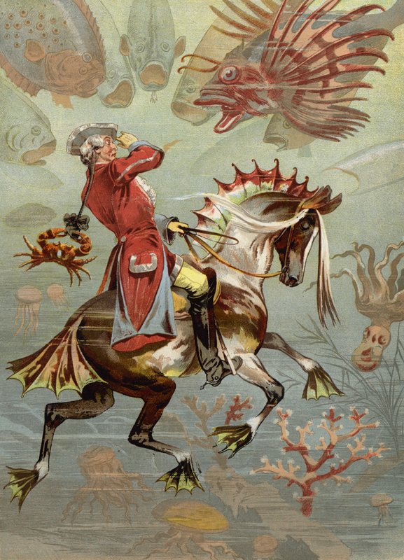 Ilustrace pro Dobrodružství barona Munchausena od European School