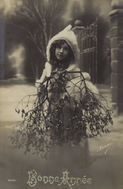 Dívka nesoucí jmelí od French Photographer