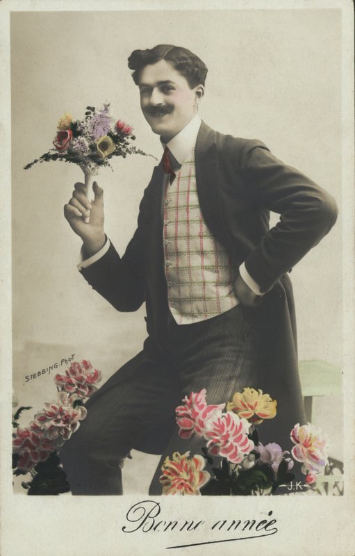 Muž, který držel kytici od French Photographer