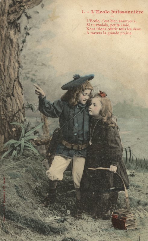 Dvě děti hrají záškoláka od French Photographer