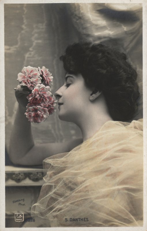 Žena s růžemi od French Photographer