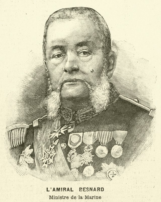 Admirál Besnard, francouzský ministr námořnictva od French School