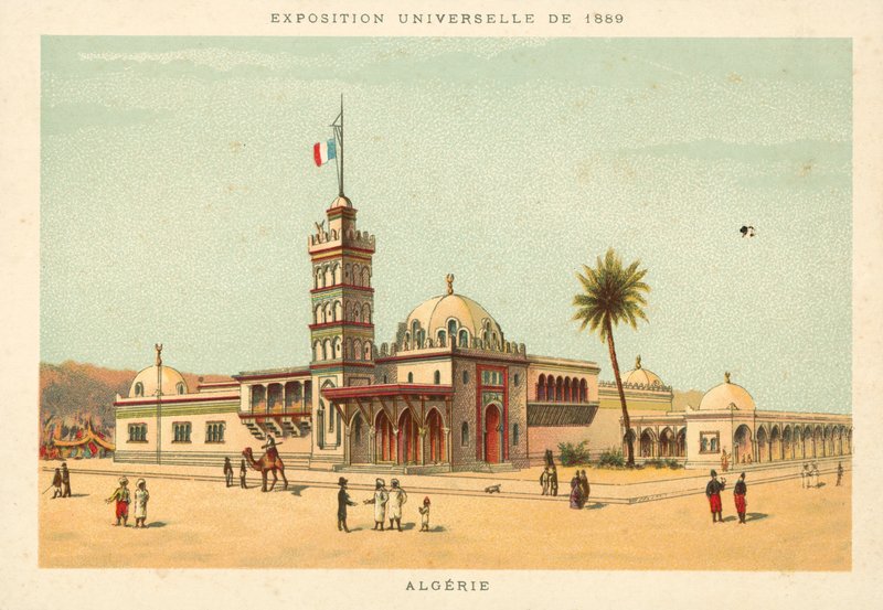 Alžírsko, výstava Universelle 1889, Paříž od French School