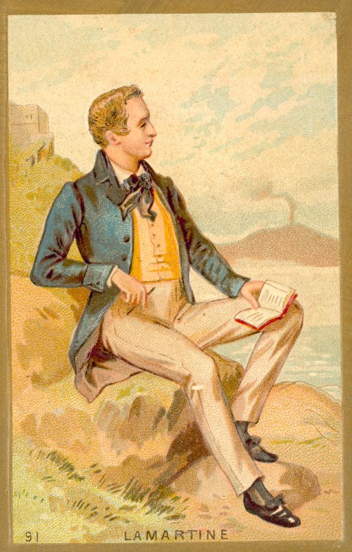 Alphonse de Lamartine , francouzský spisovatel, básník a politik od French School