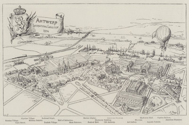 Mezinárodní výstava v Antverpách, 1894 od French School
