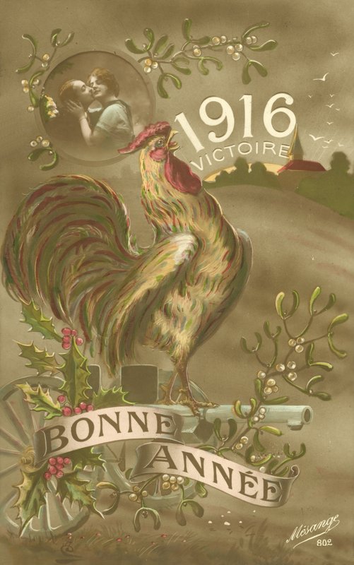 Bonne Annee, 1916, Victoire od French School