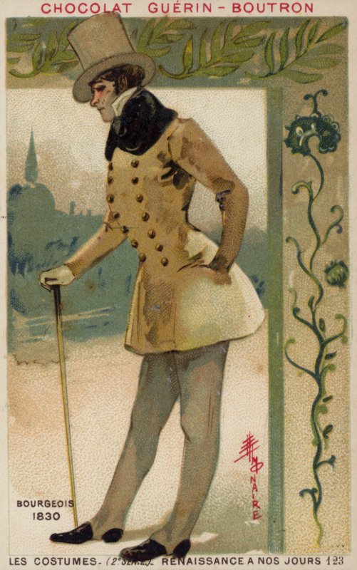 Buržoazní kostým, 1830 od French School
