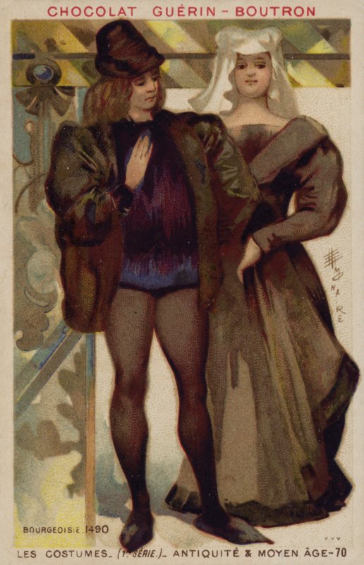 Buržoazní kostýmy, 1490 od French School