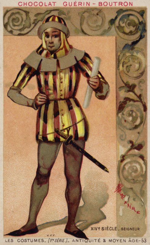Kostým pána, 14. století od French School