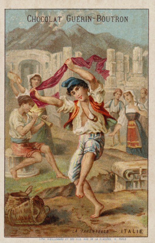 Tanec na tarantellu, Itálie od French School