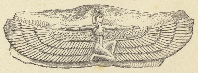Egyptská létající postava od French School