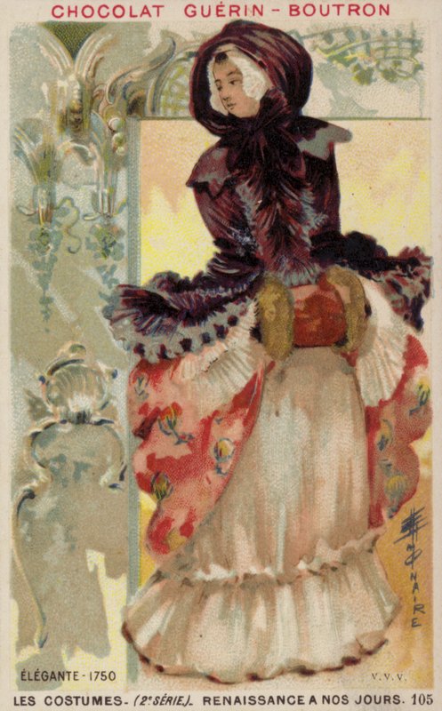 Módní dáma, 1750 od French School