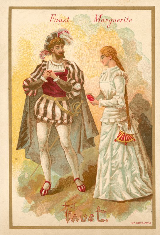 Faust a Markétka z opery Charlese Gounoda Faust od French School