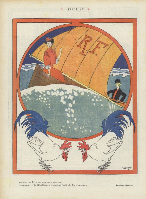 Kolísat. Ilustrace pro Le Rire od French School