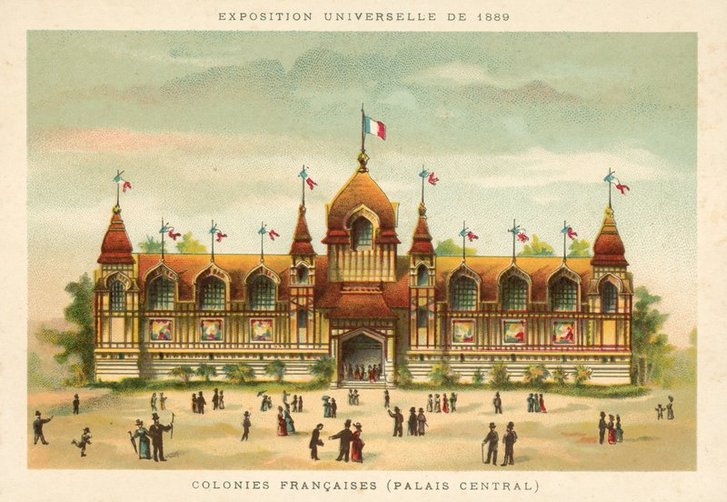 Francouzské kolonie (Centrální palác), výstava Universelle 1889, Paříž od French School