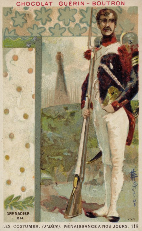 Francouzský granátník, 1814 od French School