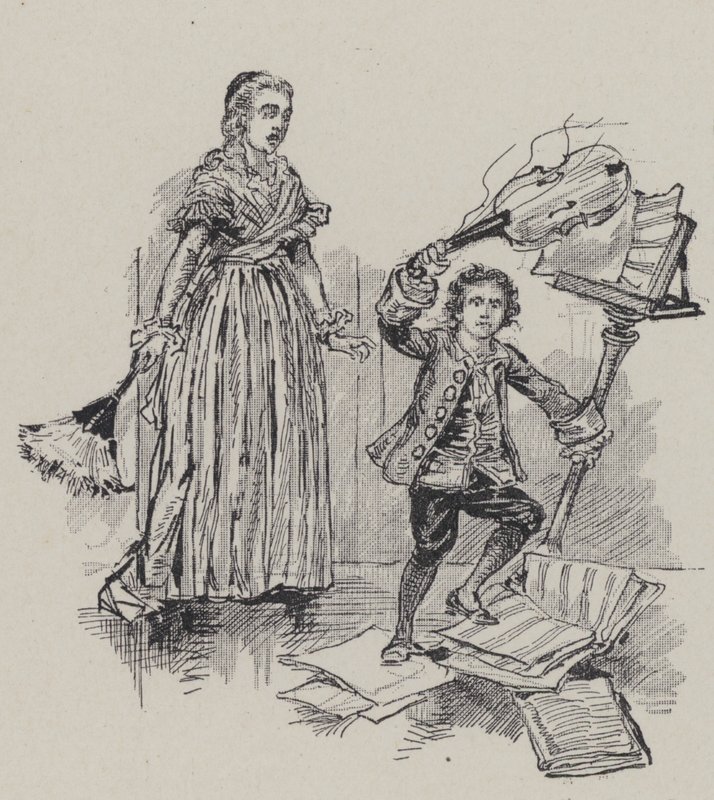 Německý skladatel Ludwig van Beethoven jako dítě od French School